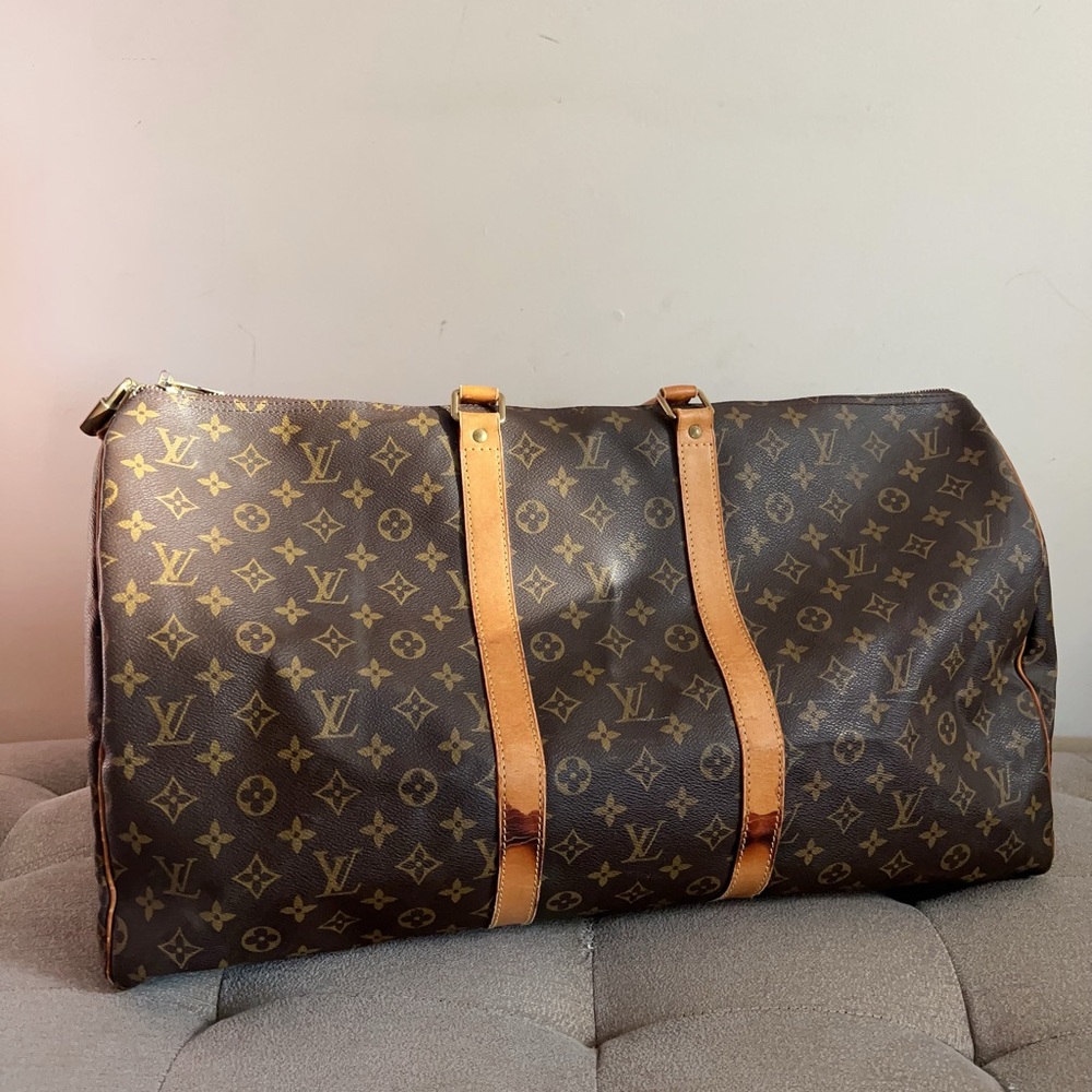 Louis Vuitton Brown Monogram Keepall Duffle Bag